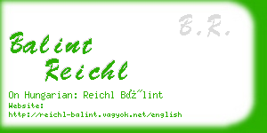 balint reichl business card